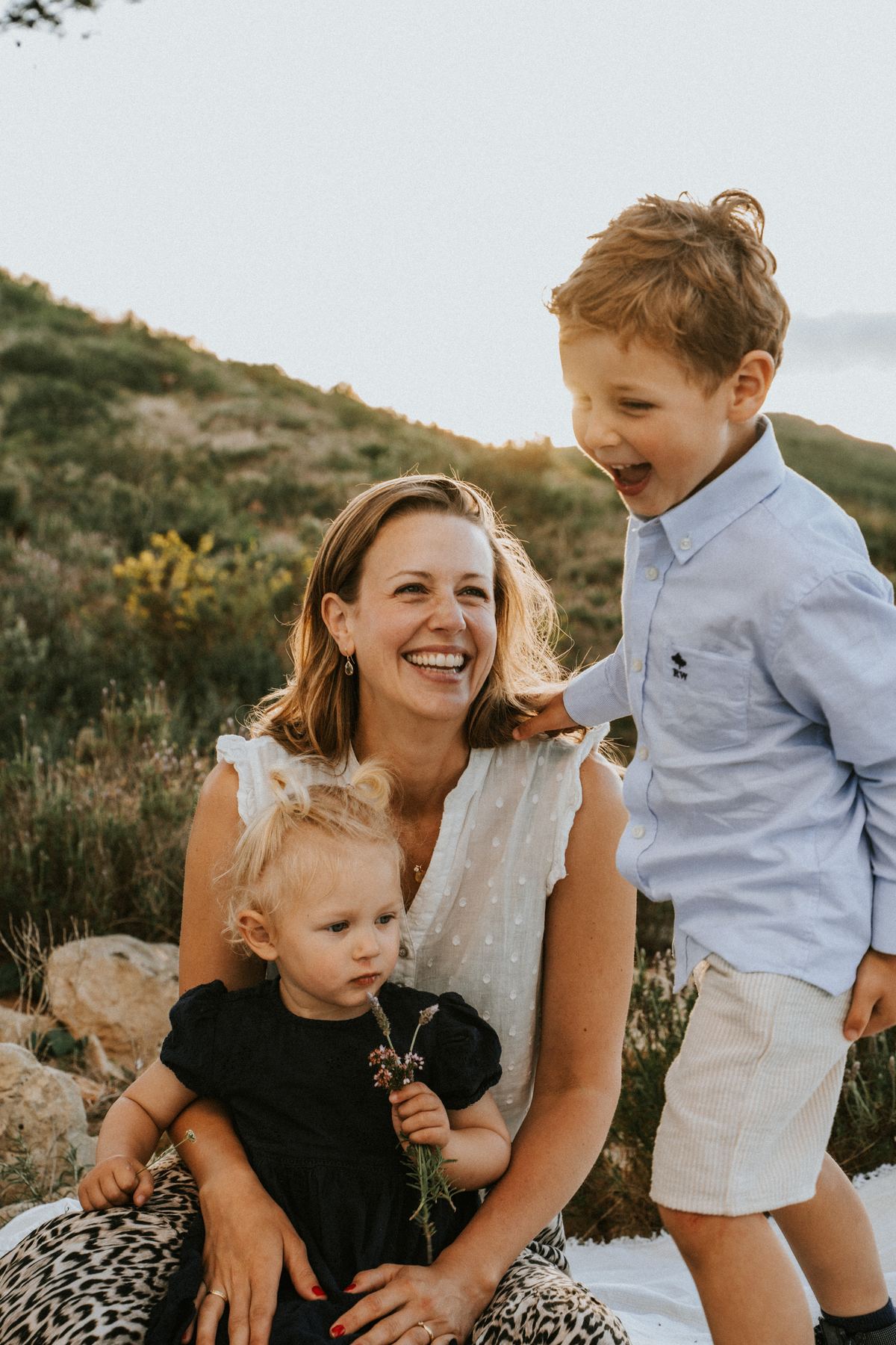Kristina with her children